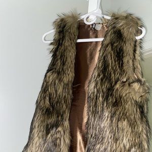 Faux fur vest from H&M